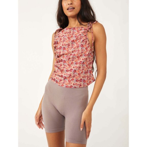 đLAST CHANCEđ NWT Free People Nights In Printed Cami / Fog Combo - Picture 2 of 7